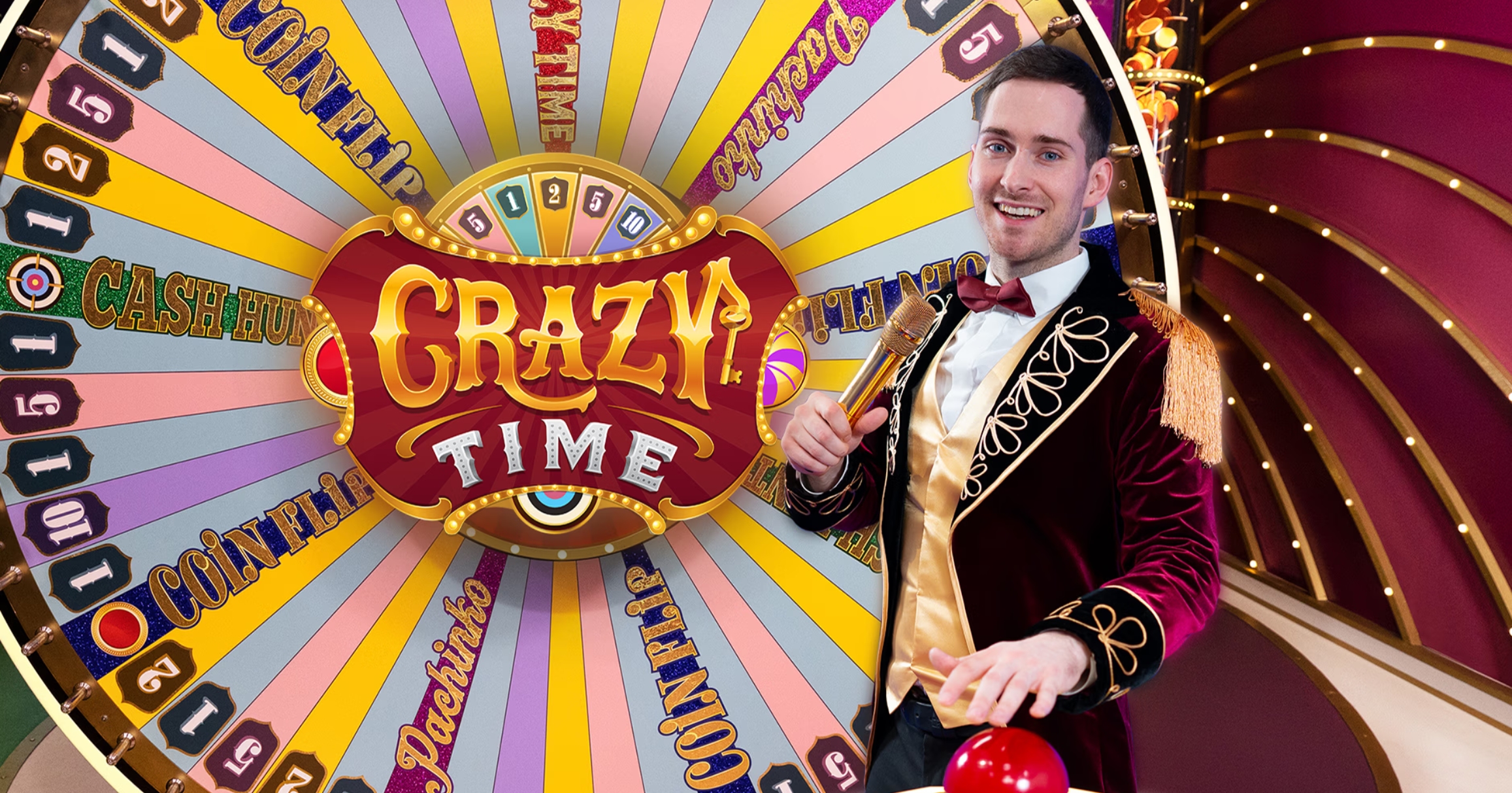 Crazy Time live game show - wheel of fortune with bonus rounds